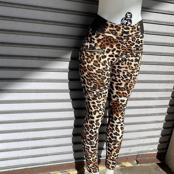 Soho Girls Animal Print Pants One Size Fits All - Picture 6 of 12